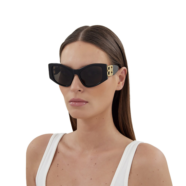 Balenciaga Dynasty XL Sunglasses 001 black - 5/5