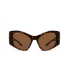 Gafas de sol Balenciaga Dynasty XL 002 havana - Miniatura del producto 1/4