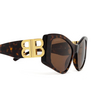 Gafas de sol Balenciaga Dynasty XL 002 havana - Miniatura del producto 3/4