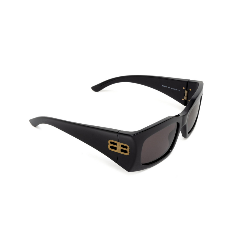 Balenciaga Hourglass Square Sunglasses 001 black - 2/4