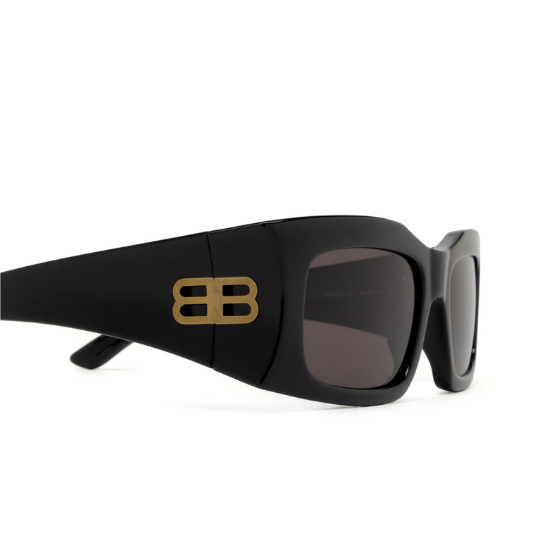 Balenciaga Hourglass Square Sunglasses 001 black - 3/4
