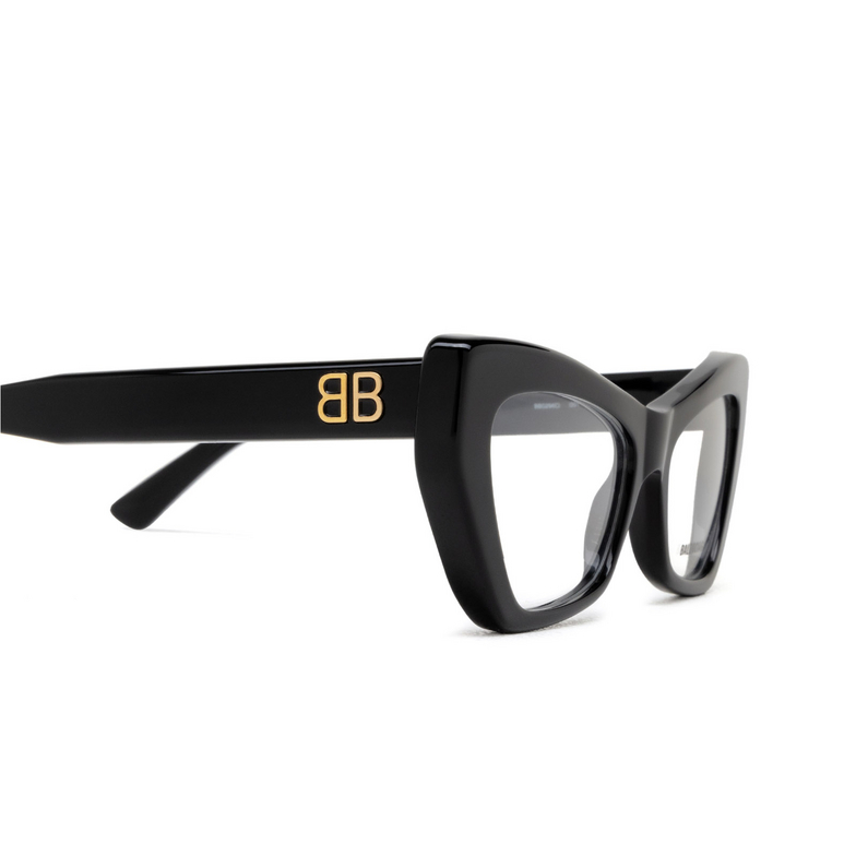 Gafas graduadas Balenciaga BB0296O 001 black - 3/5