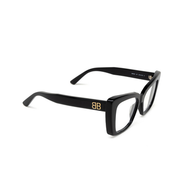 Balenciaga BB0297O Korrektionsbrillen 001 black - Dreiviertelansicht