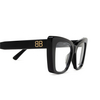 Balenciaga BB0297O Korrektionsbrillen 001 black - Produkt-Miniaturansicht 3/4