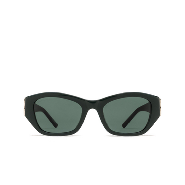 Balenciaga BB0311SK Sunglasses 004 shiny solid dark green - front view