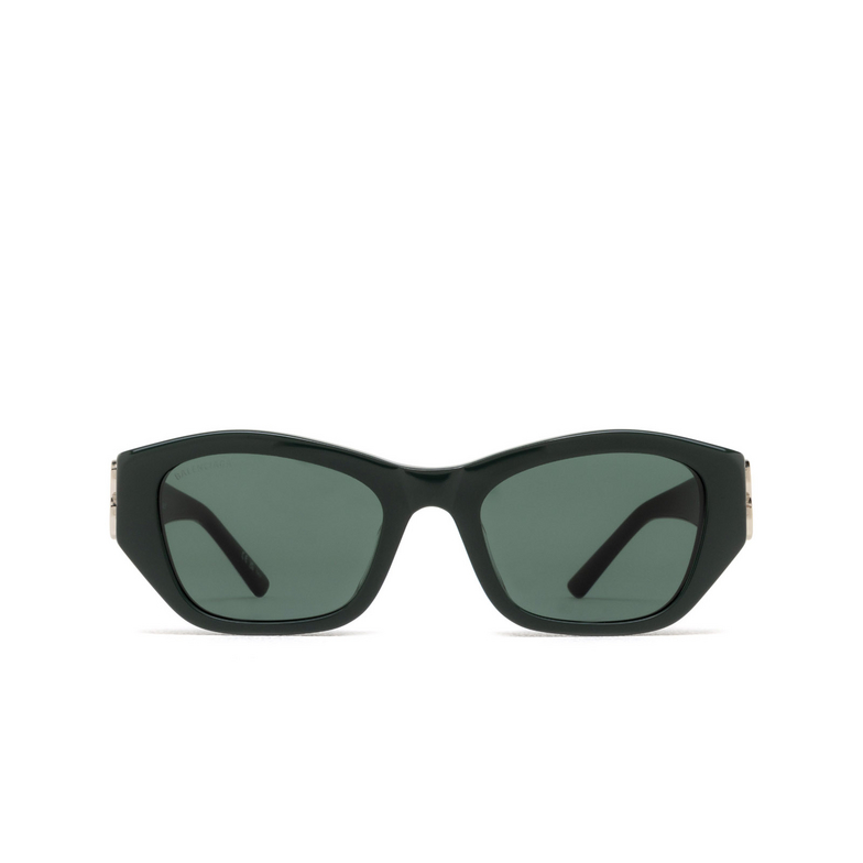 Balenciaga BB0311SK Sunglasses 004 shiny solid dark green - 1/4