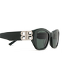 Balenciaga BB0311SK Sunglasses 004 shiny solid dark green - product thumbnail 3/4