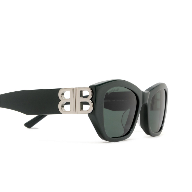 Gafas de sol Balenciaga BB0311SK 004 shiny solid dark green - 3/4