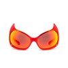 Balenciaga Gotham Cat Sunglasses 004 red - product thumbnail 1/5