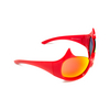 Gafas de sol Balenciaga Gotham Cat 004 red - Miniatura del producto 2/5