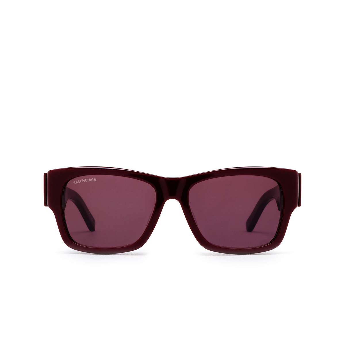 Balenciaga Max Square AF Sunglasses 004 Burgundy - front view