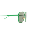 Bottega Veneta BV1012S Sunglasses 006 green - product thumbnail 3/4