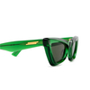 Bottega Veneta BV1101S Sunglasses 010 green - product thumbnail 3/5