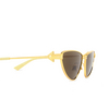 Bottega Veneta BV1186S Sunglasses 002 gold - product thumbnail 3/4