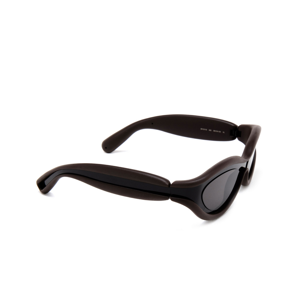 Bottega Veneta Hem Sunglasses 002 Black - three-quarters view