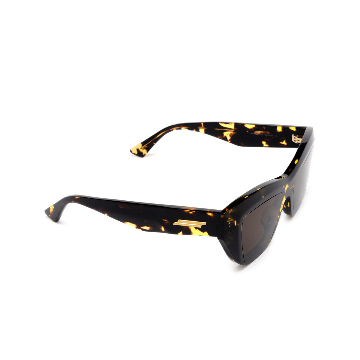Bottega Veneta BV1218S Sunglasses 002 Havana - three-quarters view