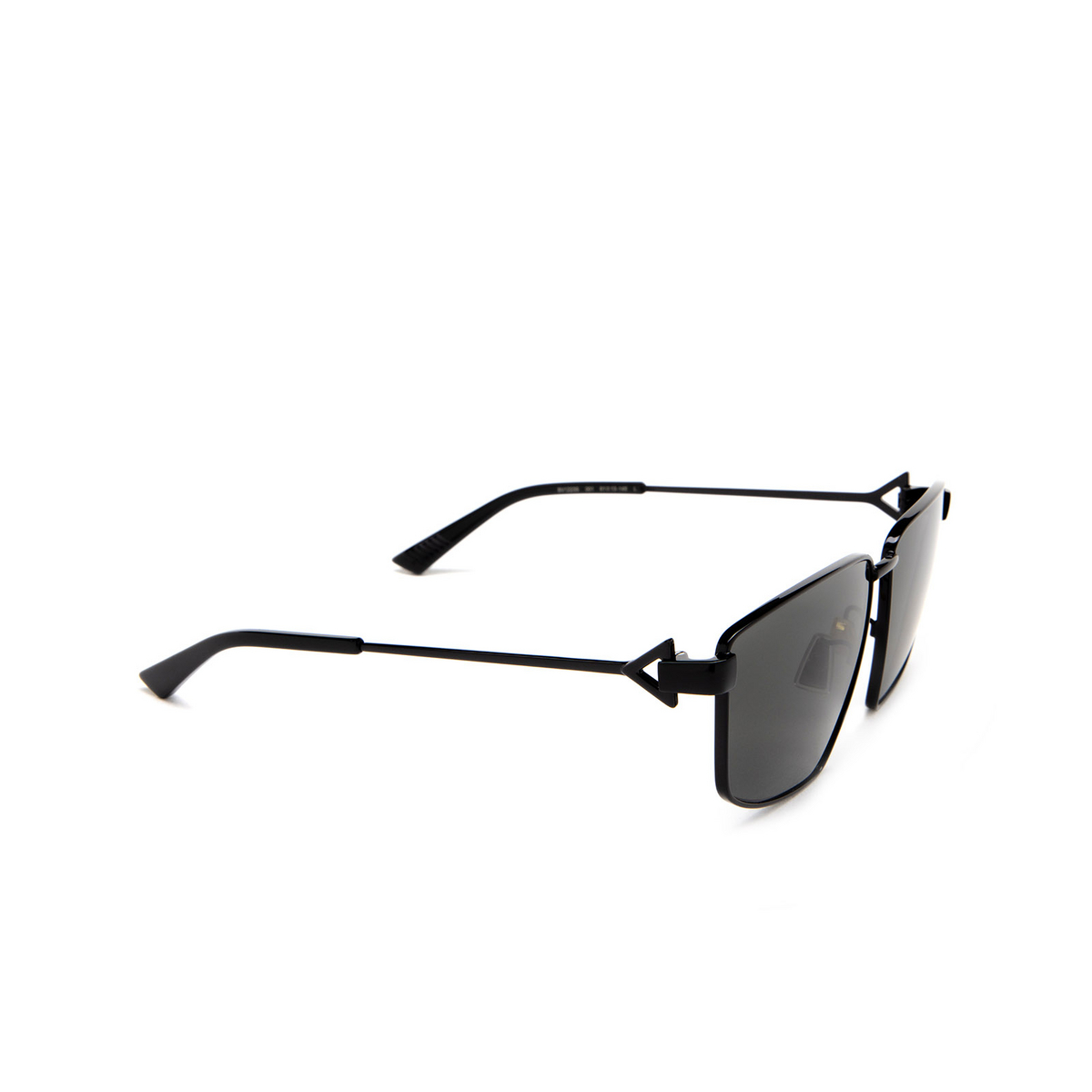 Bottega Veneta BV1223S Sunglasses 001 Black - three-quarters view