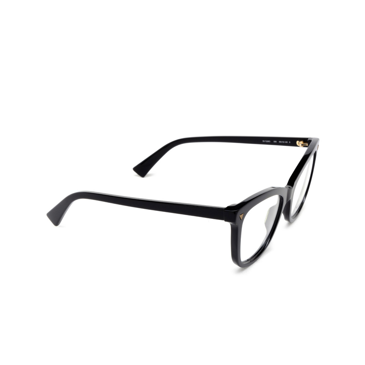 Bottega Veneta BV1226O Eyeglasses 001 Black - three-quarters view