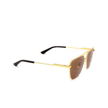 Gafas de sol Bottega Veneta BV1236S 002 gold - Vista tres cuartos