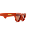 Gafas de sol Bottega Veneta BV1249S 004 orange - Miniatura del producto 3/6