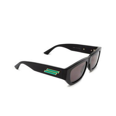 Gafas de sol Bottega Veneta Bolt Recycled 001 black - Vista tres cuartos