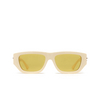 Bottega Veneta Bolt Recycled Sunglasses 003 ivory - product thumbnail 1/5