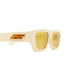 Bottega Veneta Bolt Recycled Sunglasses 003 ivory - product thumbnail 3/5