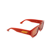 Bottega Veneta Bolt Recycled Sunglasses 004 orange - product thumbnail 2/4
