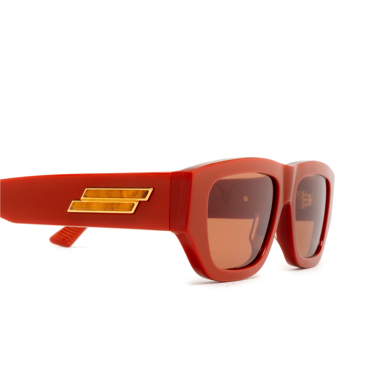 Bottega Veneta Bolt Recycled Sunglasses 004 orange - 3/4
