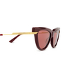 Gafas de sol Bottega Veneta BV1265S 003 burgundy - Miniatura del producto 3/4