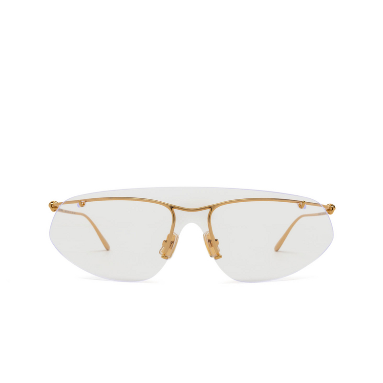 Bottega Veneta Knot Shield Sunglasses 001 gold - 1/4
