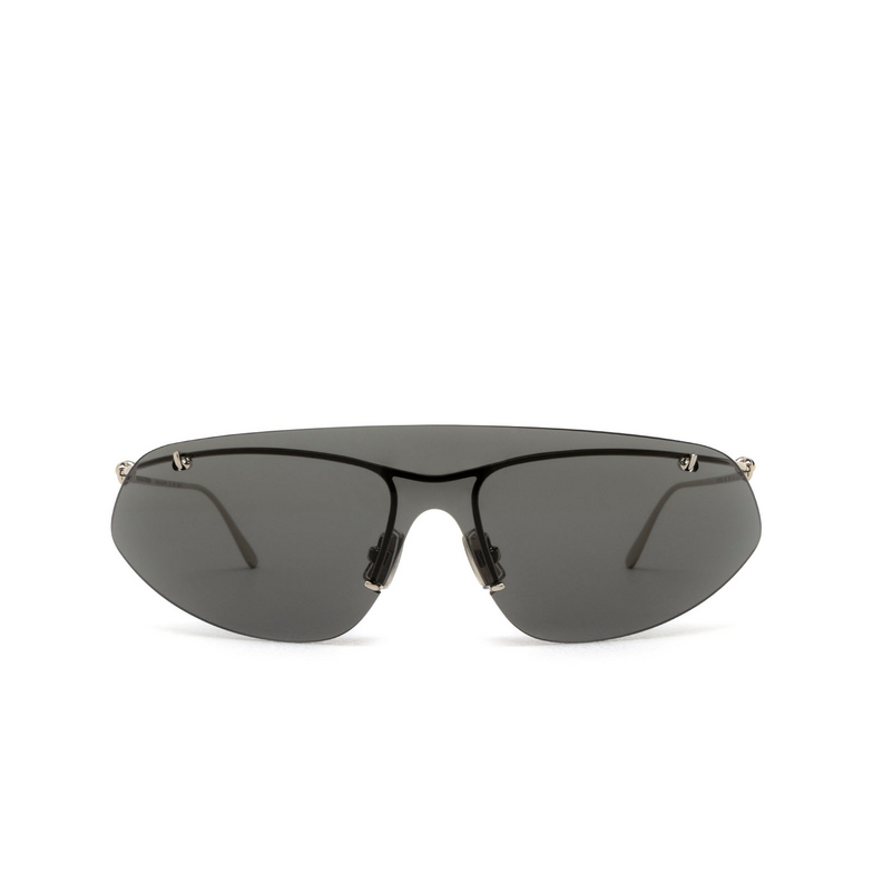 Bottega Veneta Knot Shield Sunglasses 002 silver - 1/5