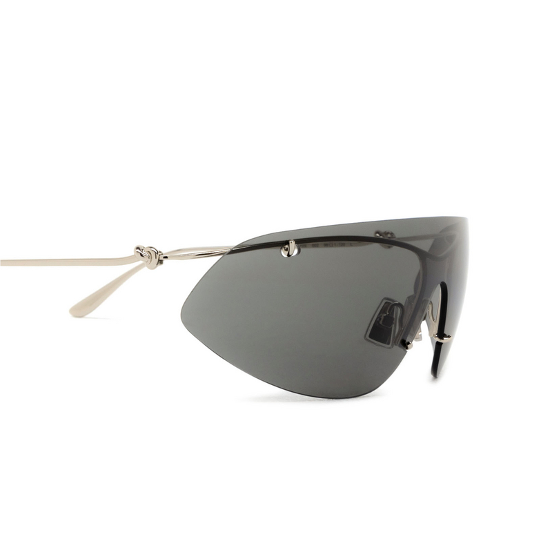 Bottega Veneta Knot Shield Sunglasses 002 silver - 3/5