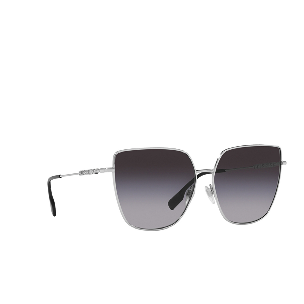 Burberry ALEXIS Sunglasses 10058G Silver - three-quarters view