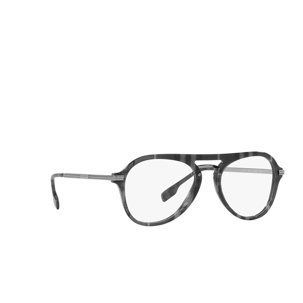 Burberry BAILEY Eyeglasses 3804 Charcoal Check - three-quarters view