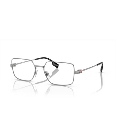 Burberry BE1380 Eyeglasses 1003 gunmetal - three-quarters view