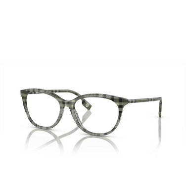 Burberry BE2389 Eyeglasses 4089 check green - three-quarters view