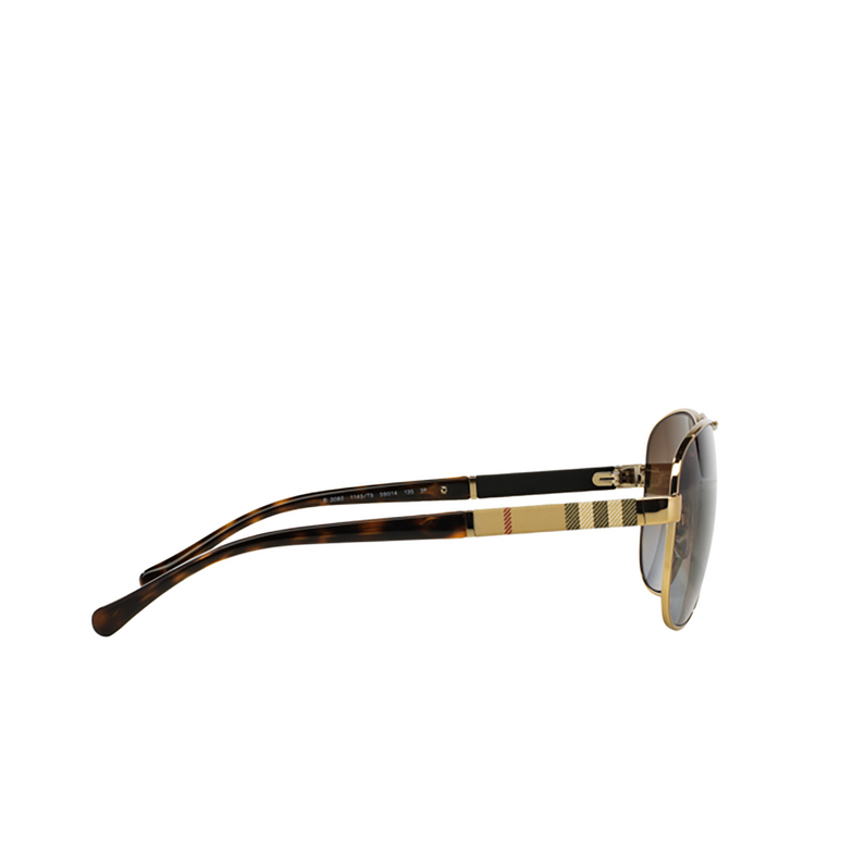 Burberry BE3080 Sunglasses 1145T5 light gold - 3/4