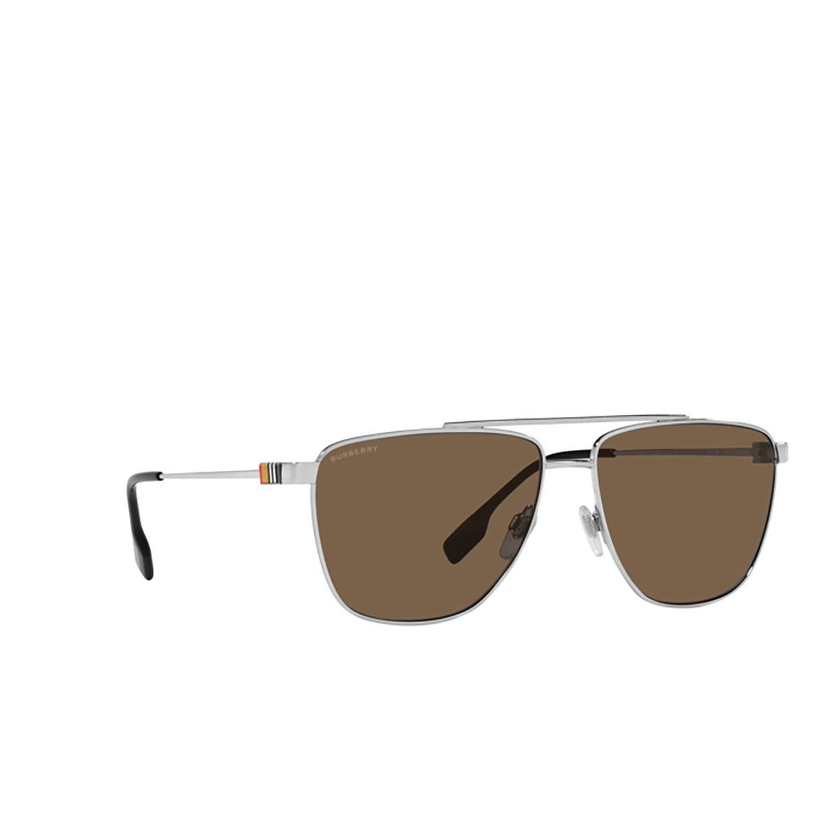 Burberry BLAINE Sunglasses 100573 Silver - three-quarters view