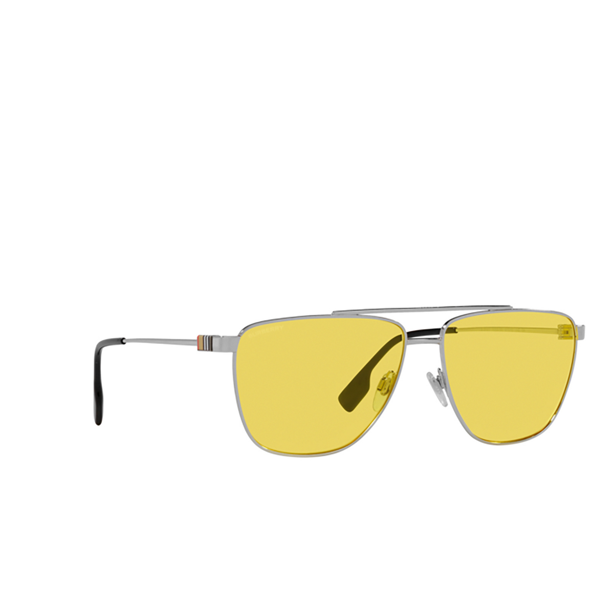 Burberry BLAINE Sunglasses 100585 Silver - three-quarters view