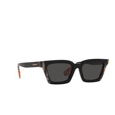 Gafas de sol Burberry BRIAR 405587 black / vintage check - Vista tres cuartos