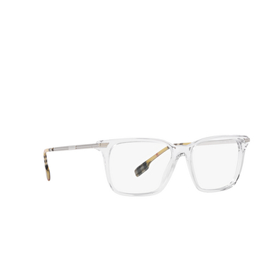 Burberry ELLIS Eyeglasses 3024 transparent - three-quarters view