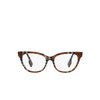 Occhiali da vista Burberry EVELYN 3966 check brown - anteprima prodotto 1/4