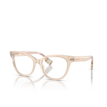 Burberry EVELYN Eyeglasses 4060 pink - three-quarters view