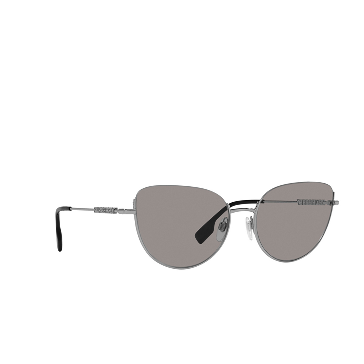 Burberry HARPER Sunglasses 1005M3 Silver - three-quarters view