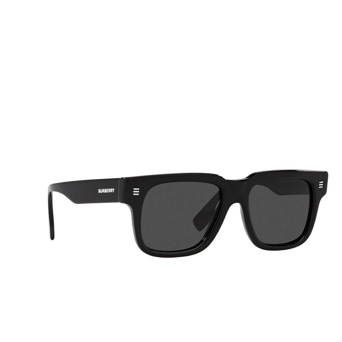 Burberry HAYDEN Sunglasses 300187 Black - three-quarters view