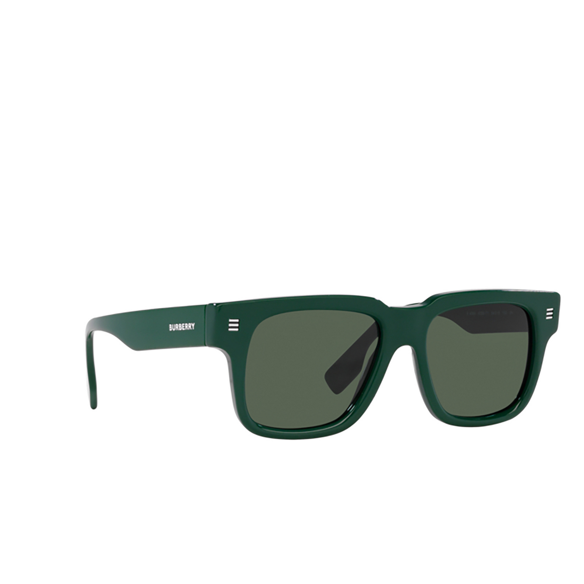 Burberry HAYDEN Sunglasses 405971 Green - three-quarters view