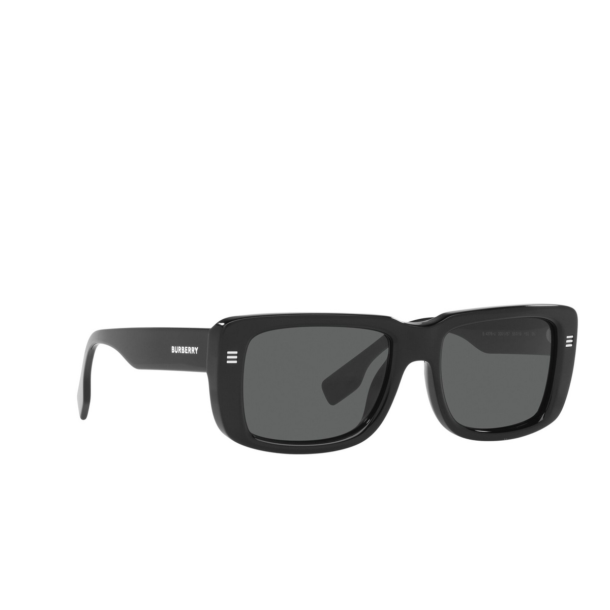Burberry JARVIS Sunglasses 300187 Black - three-quarters view