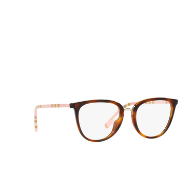 Burberry KATIE Eyeglasses 4019 light havana - three-quarters view
