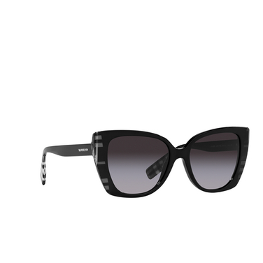 Gafas de sol Burberry MERYL 40518G black / check white black - Vista tres cuartos
